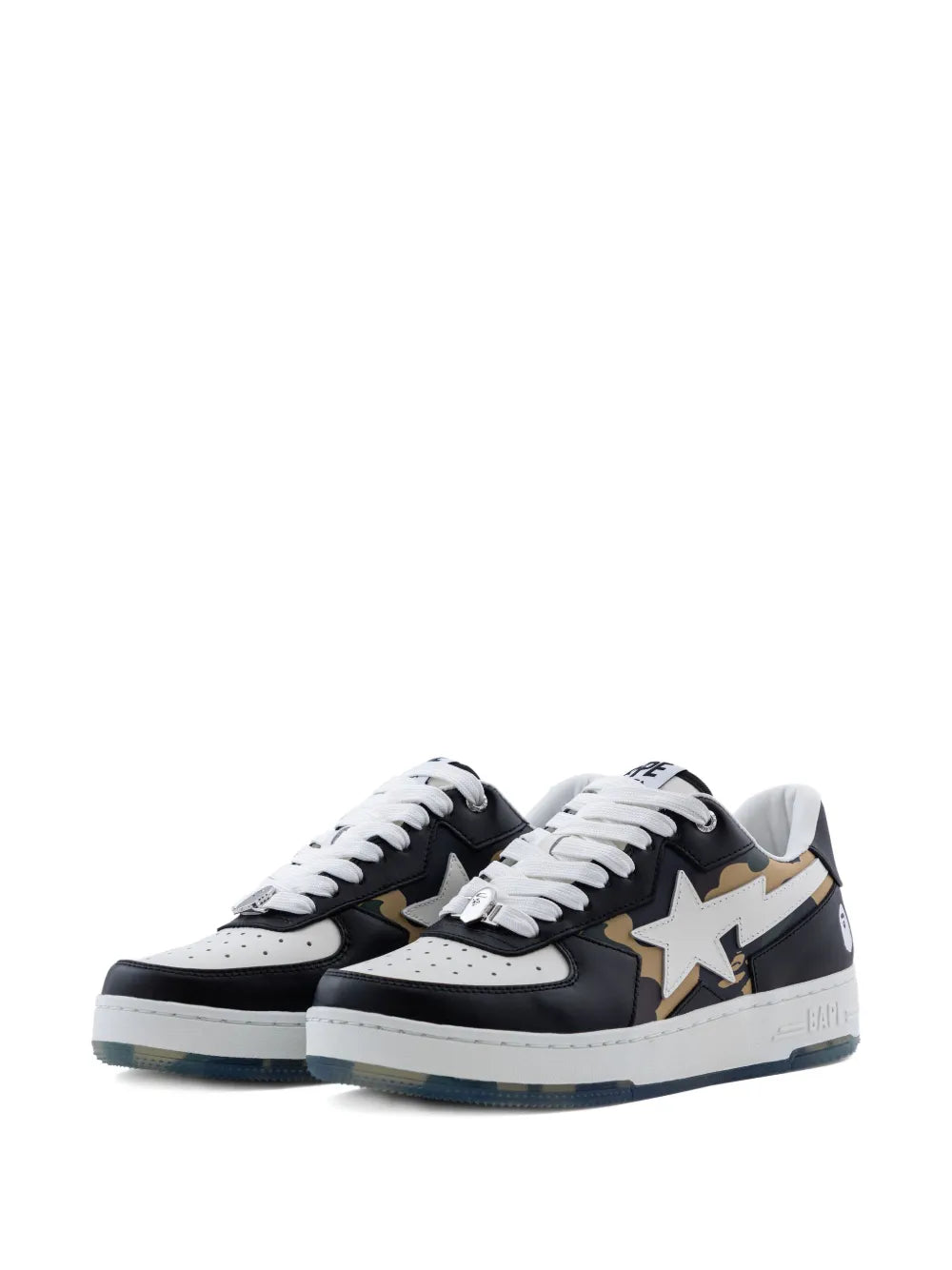 A Bathing Ape?Bape Sta Star Camouflage Sneakers — Black — Size US M 11 - US W 12.5 — Side View