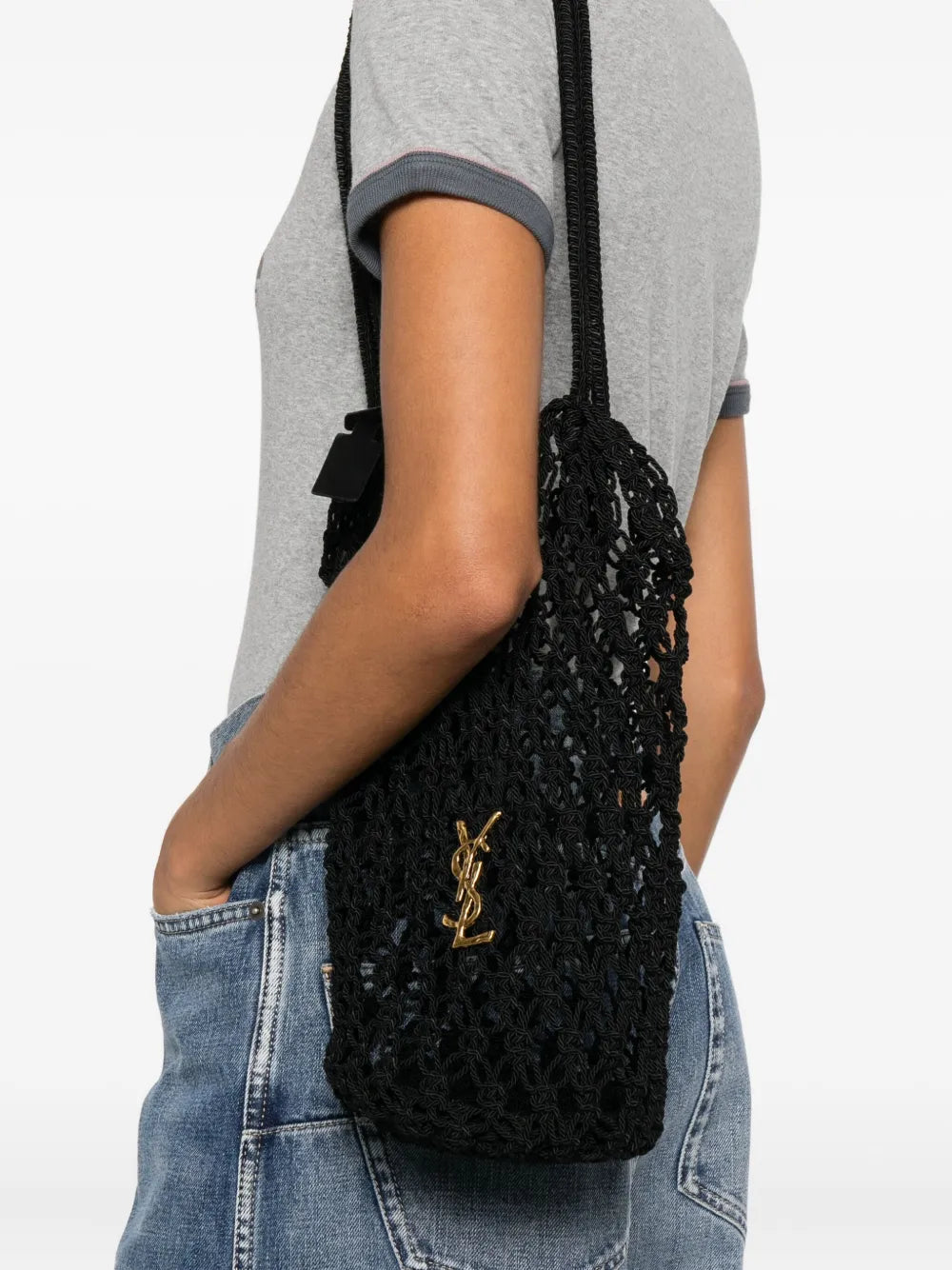 Saint Laurent Cassandre Large Shoulder Bag — Same as shown — Size One Size — Side View