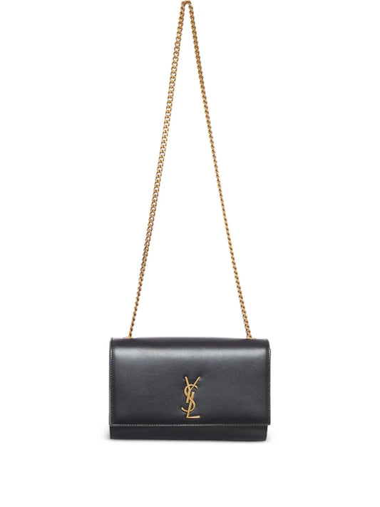 Saint Laurent Kate Leather Shoulder Bag — Same as shown — Size One Size — Front View