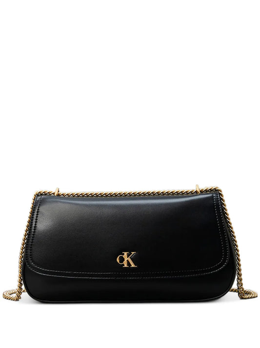 Calvin Klein Chain Strap Logo Plaque Shoulder Bag — Same as shown — Size One Size — Front View