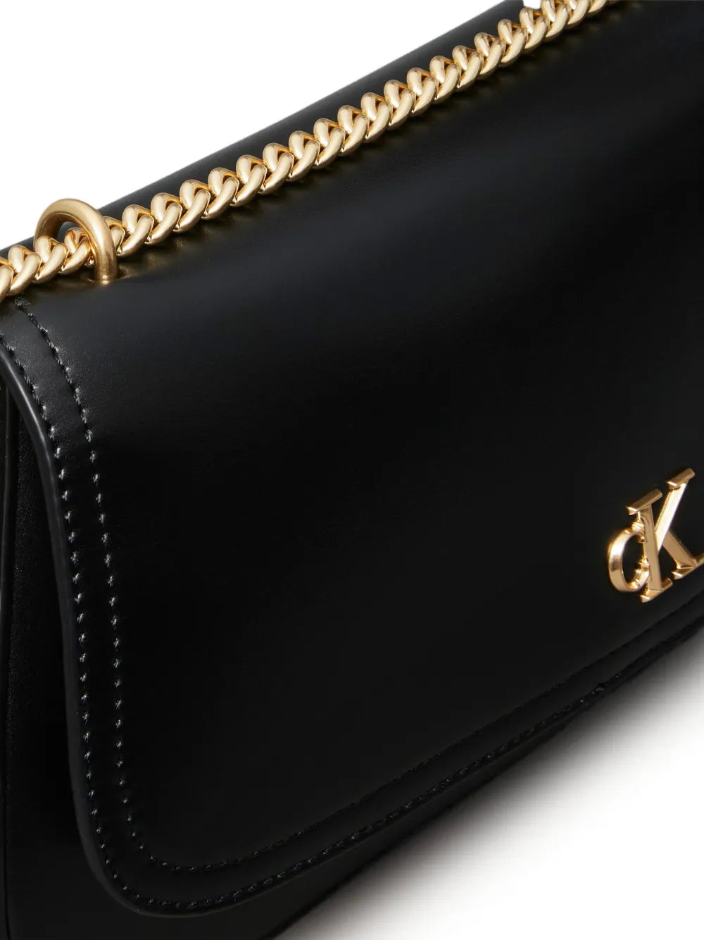 Calvin Klein Chain Strap Logo Plaque Shoulder Bag — Same as shown — Size One Size — Top View