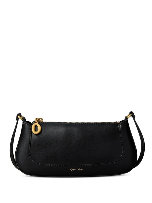 Calvin Klein Zip Charm Shoulder Bag — Same as shown — Size One Size — Front View