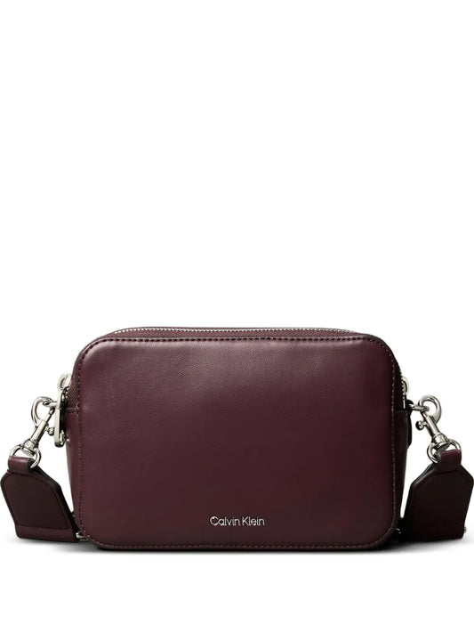 Calvin Klein Zip Shoulder Bag — Same as shown — Size One Size — Front View