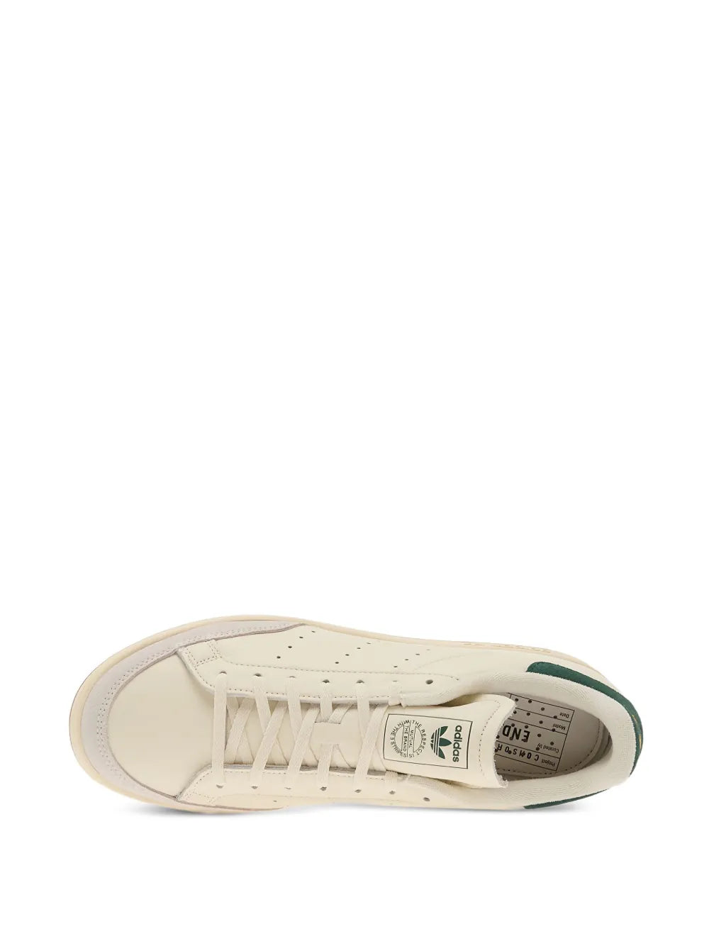 adidas Stan Smith Consortium Perforated Sneakers — White — Size US M 8 - US W 9.5 — Top View