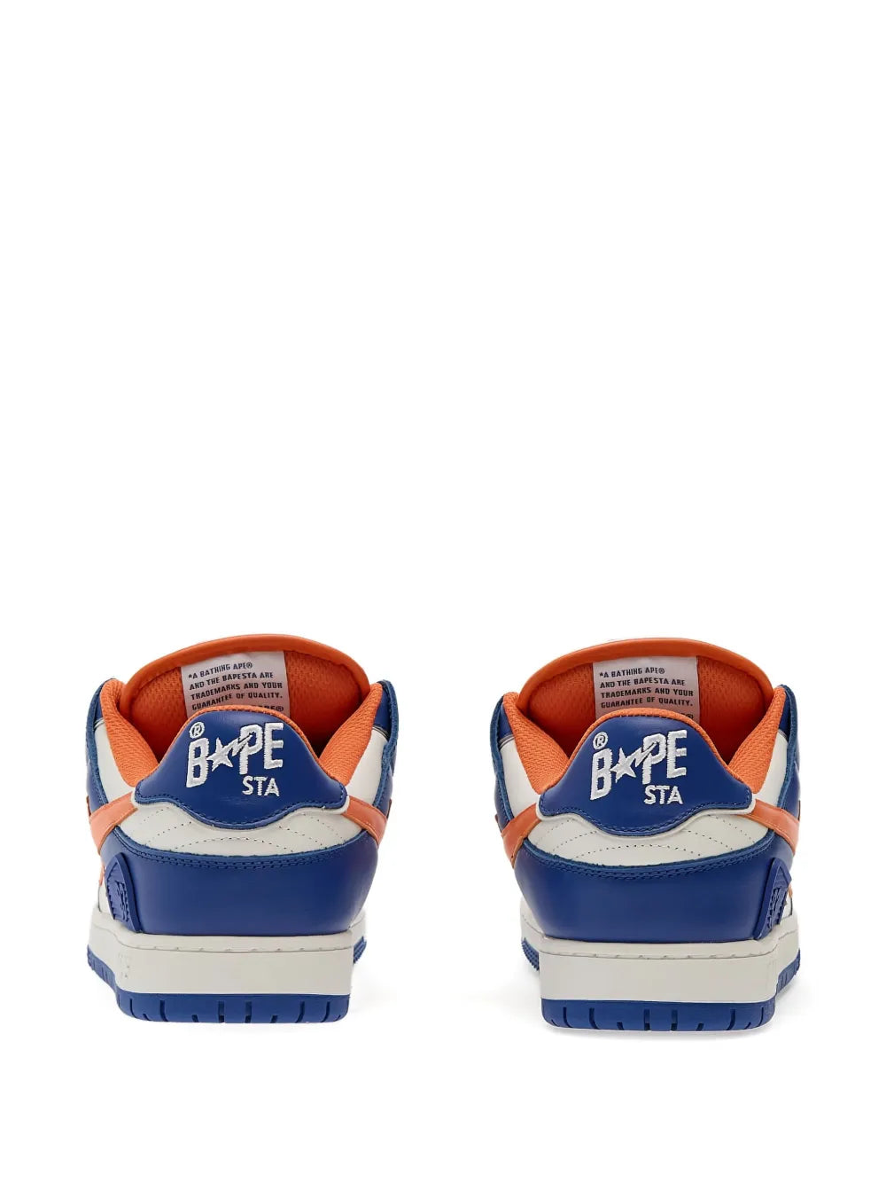 A Bathing Ape?Sk8 Sta 1 M2 Sneakers — Blue — Size US M 3.5 - US W 5 — Back View