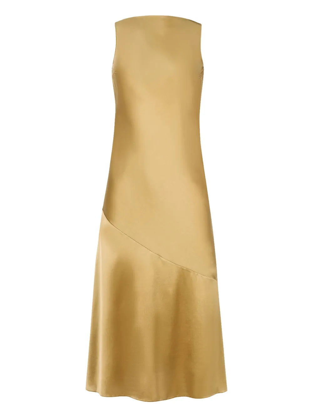 Nina Ricci Open Back Midi Dress — Yellow — Size XS — Front View