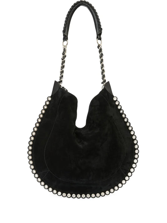 Isabel Marant Oskan Soft Studded Shoulder Bag — Same as shown — Size One Size — Front View