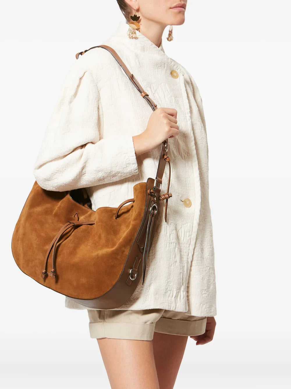 Isabel Marant Bolton Drawstring Bolton Shoulder Bag — Same as shown — Size One Size — Side View