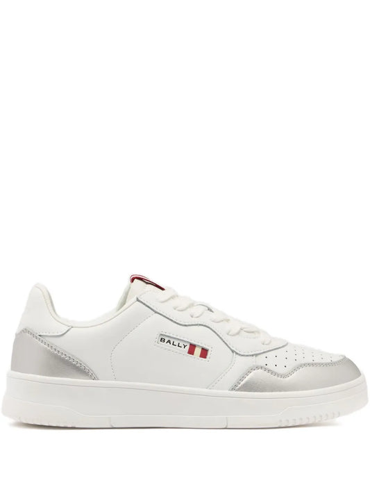 Bally Perforated Jasper Leather — White — Size US M 3.5 - US W 5 — Front View