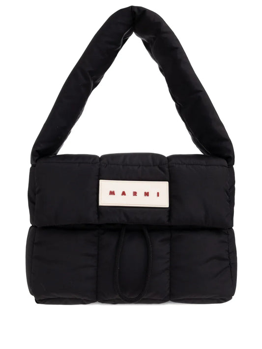 Marni Logo Patch Shoulder Bag — Same as shown — Size One Size — Front View
