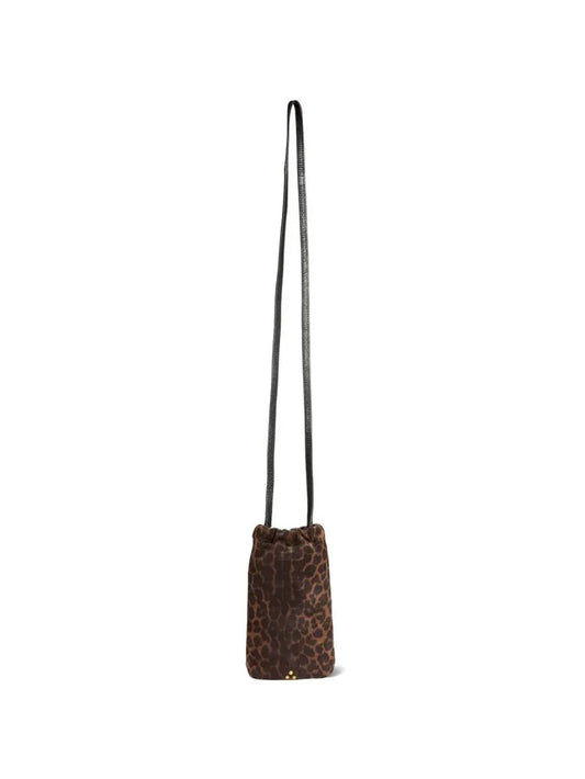 Jerome Dreyfuss Gordi Leopard Print Shoulder Bag — Same as shown — Size One Size — Front View