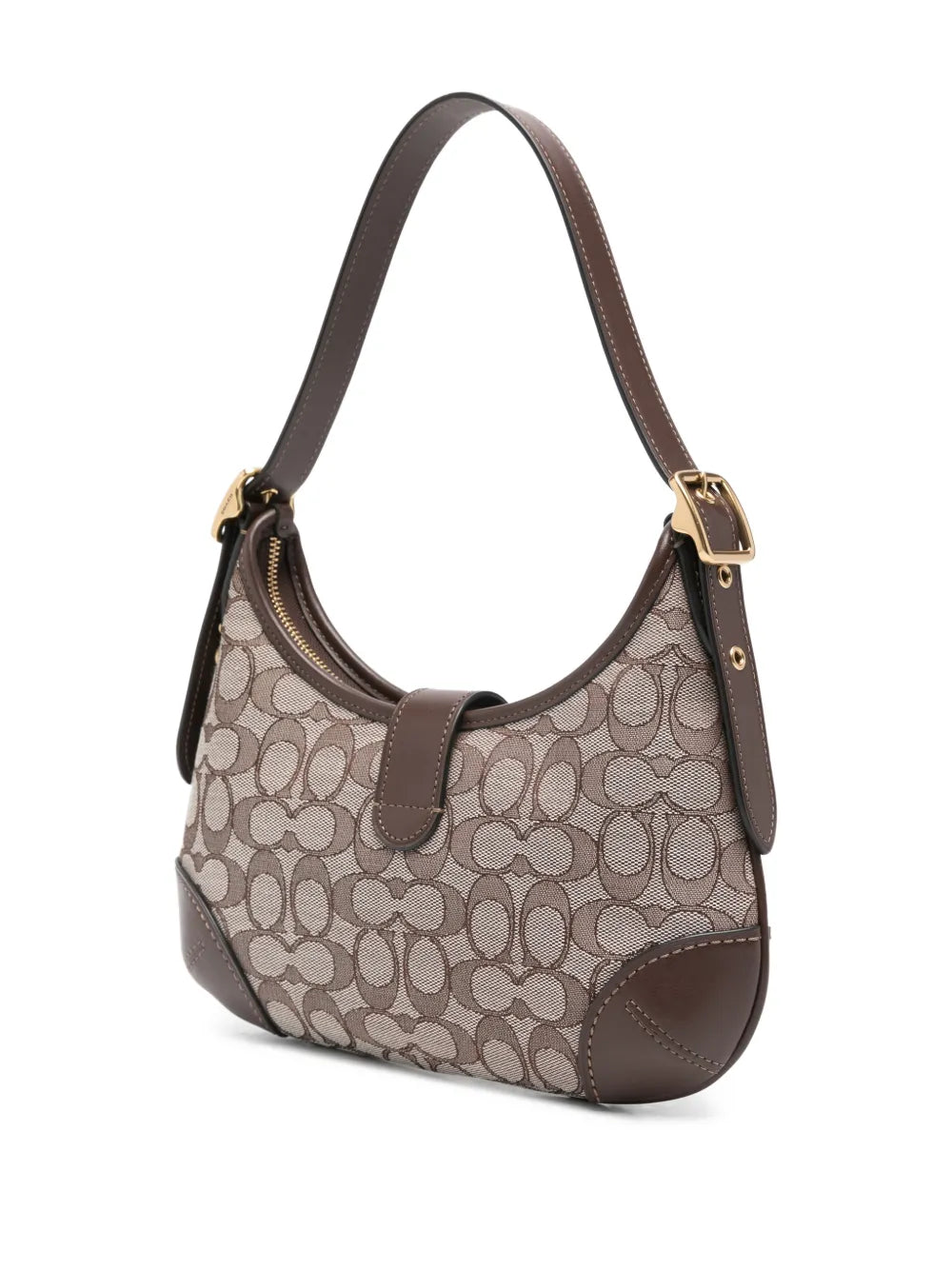Coach Hamptonspatterned Buckle Shoulder Bag — Same as shown — Size One Size — Back View