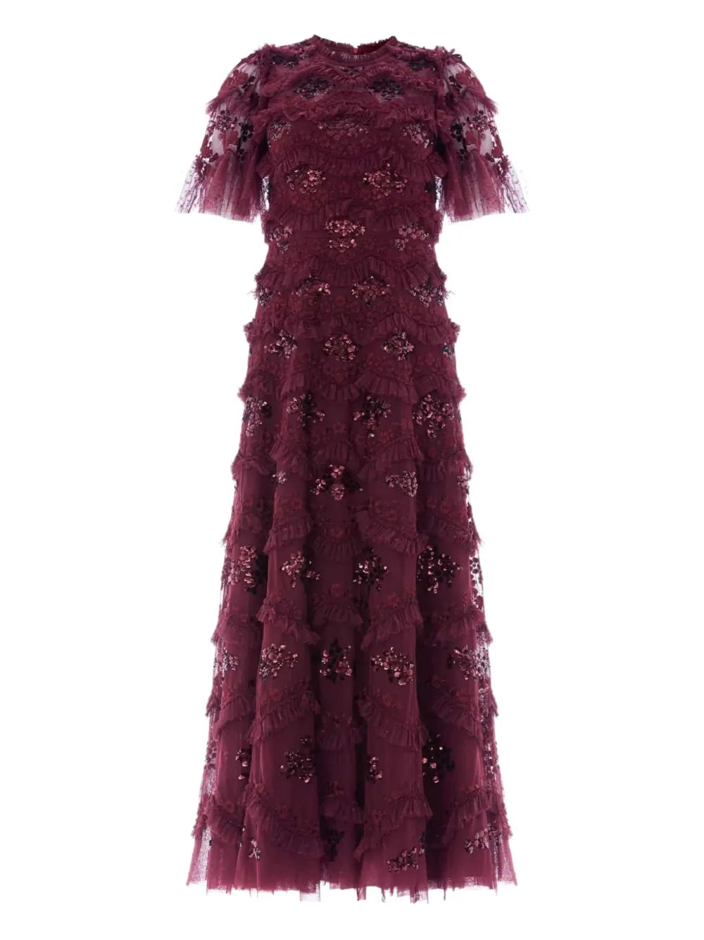Needle Thread Daisy Ruffled Midi Dress — Same as shown — Size XS — Front View