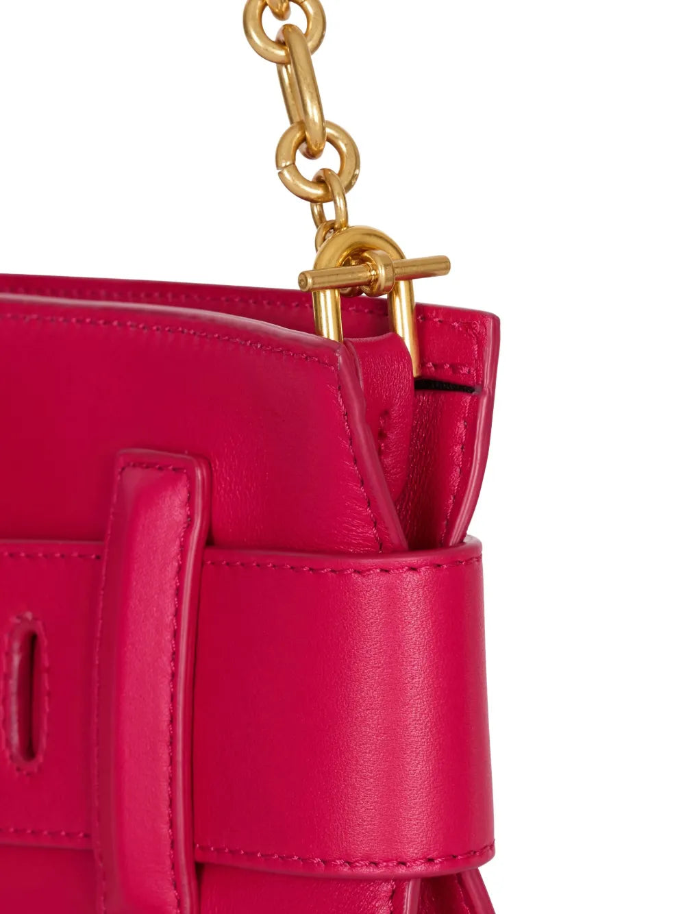 Balmain Anthem Leather Shoulder Bag — Same as shown — Size One Size — Detail View