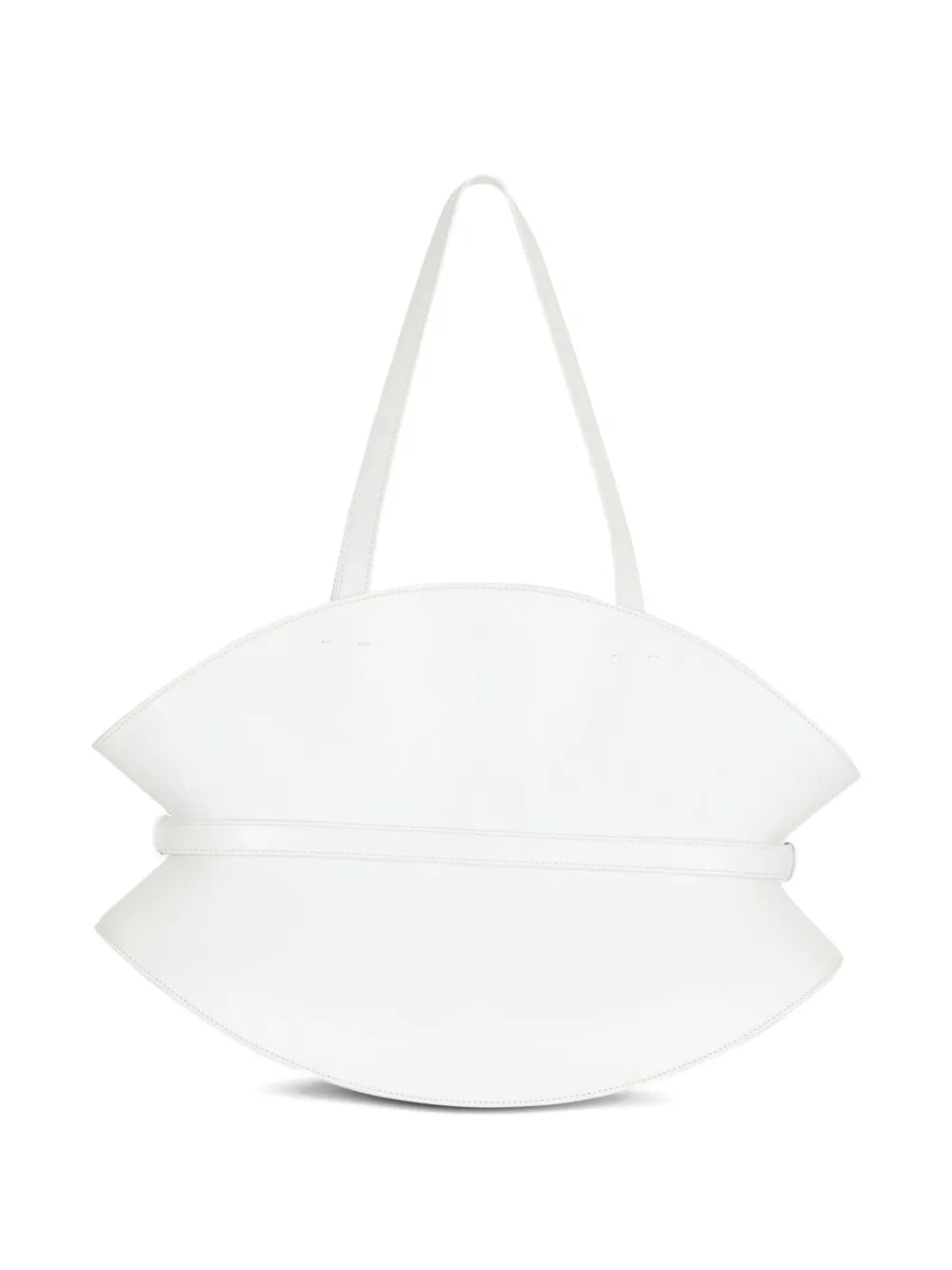 Balmain Medium Belted Detail Shoulder Bag — Same as shown — Size One Size — Back View
