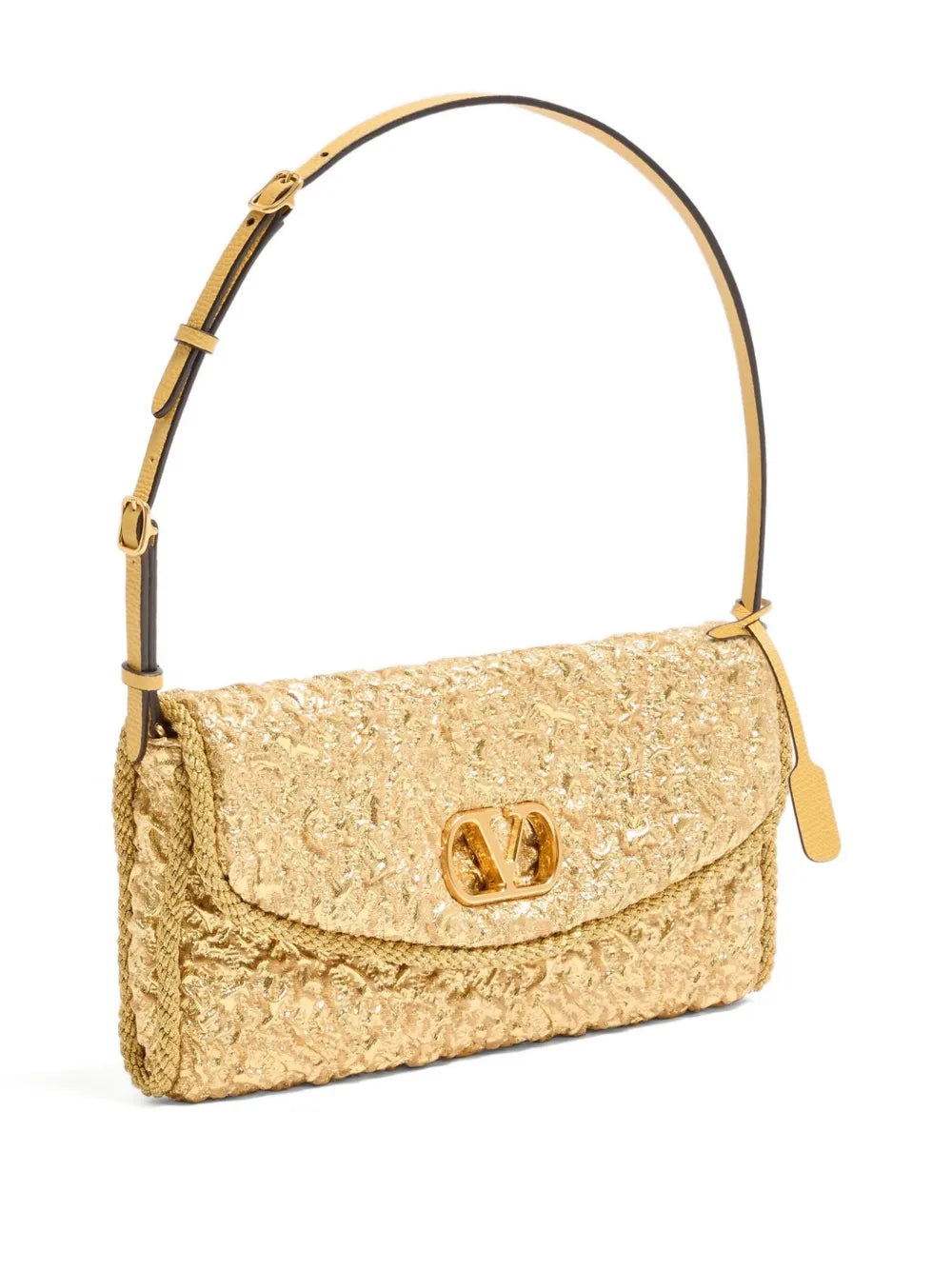 Valentino Garavani Small Devain Jacquard Shoulder Bag — Same as shown — Size One Size — Top View
