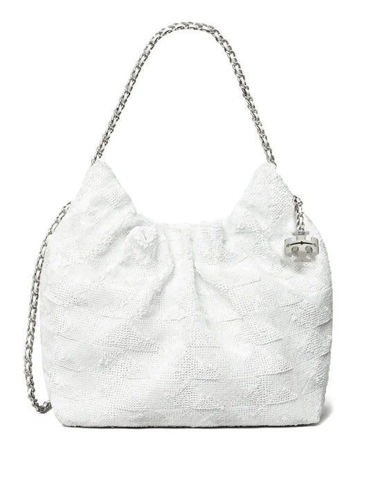 Tory Burch Mini Fleming Sequin Shoulder Bag — Same as shown — Size One Size — Front View