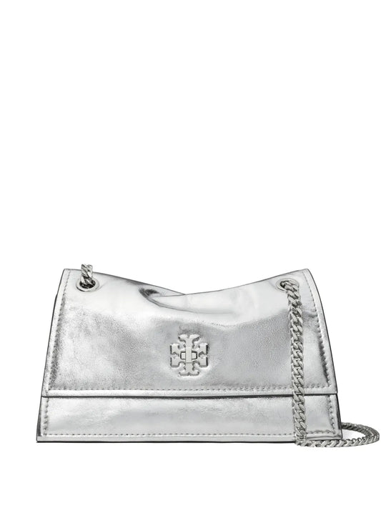 Tory Burch Mini Kira Turn Lock Metallic Shoulder Bag — Same as shown — Size One Size — Front View