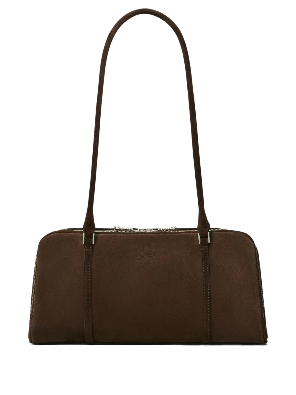 Tory Burch Small Marshmallow Suede Shoulder Bag — Same as shown — Size One Size — Front View