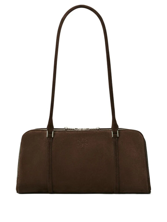 Tory Burch Small Marshmallow Suede Shoulder Bag — Same as shown — Size One Size — Front View
