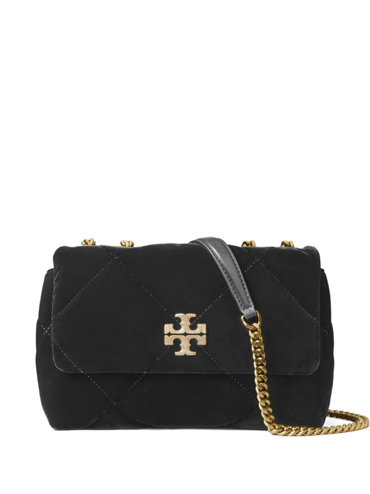 Tory Burch Small Kira Diamond Quilted Velvet Shoulder Bag — Same as shown — Size One Size — Front View