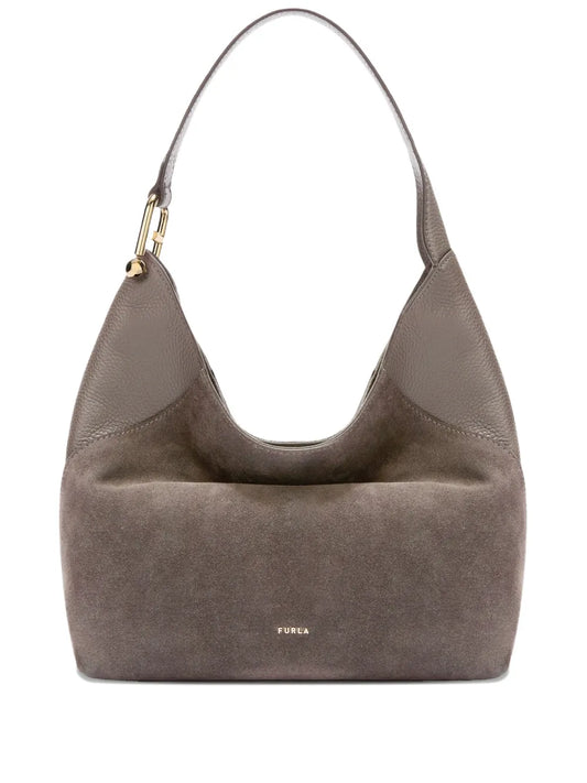 Furla Hobo Suede Tote Bag — Same as shown — Size One Size — Front View