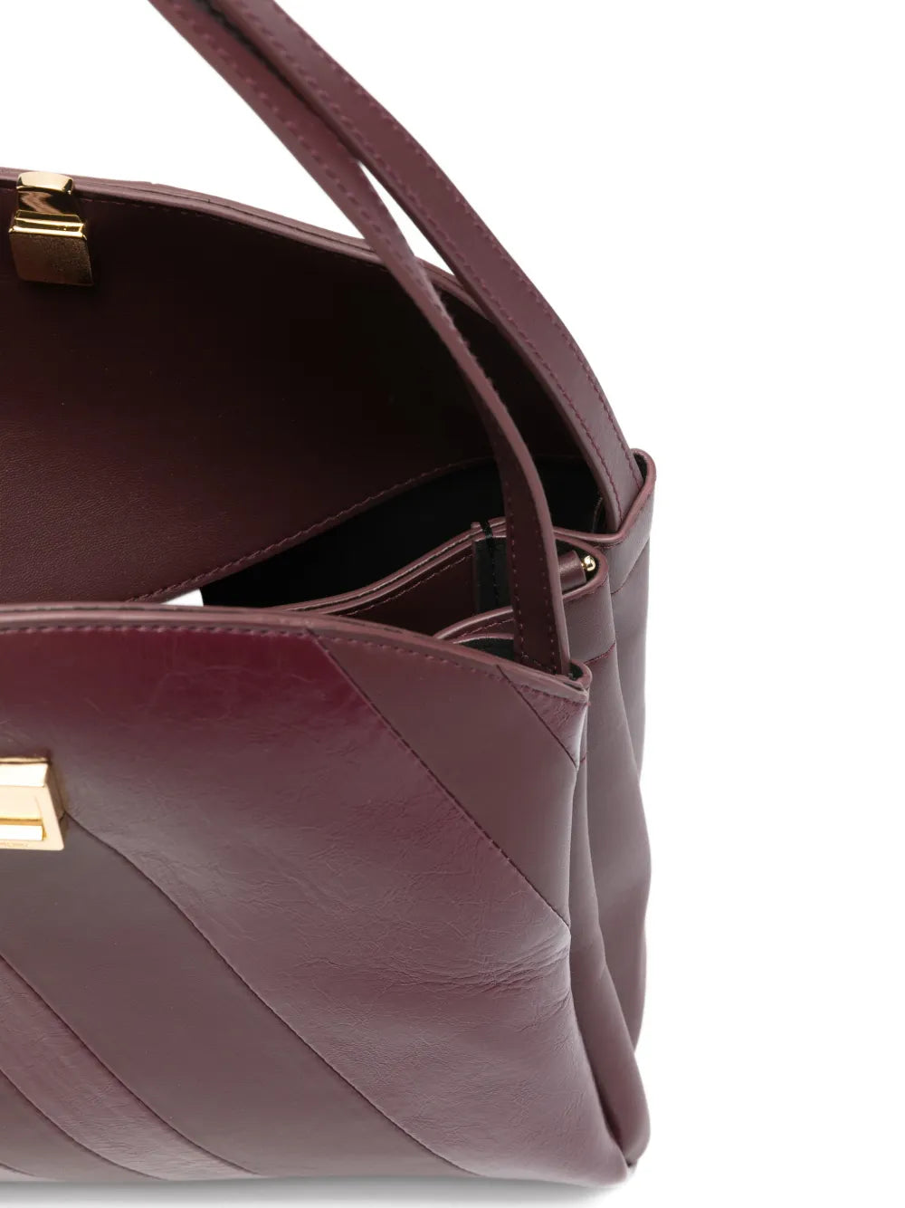 Themoire Eudora Diagonal Stripe Shoulder Bag — Same as shown — Size One Size — Detail View