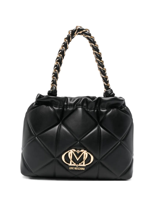 Love Moschino Quilted Chain Strap Shoulder Bag — Same as shown — Size One Size — Front View