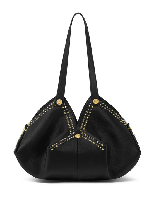 Versace Protea Leather Shoulder Bag — Same as shown — Size One Size — Front View