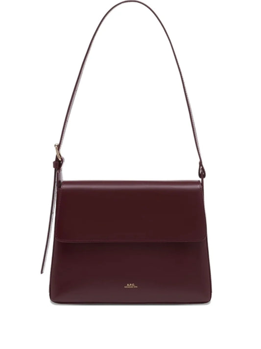 Apc Virginie Leather Shoulder Bag — Same as shown — Size One Size — Front View