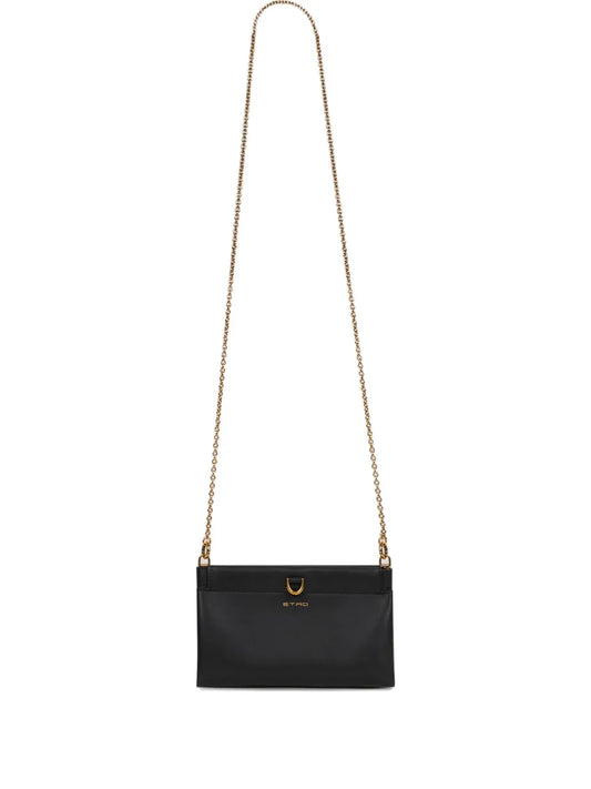 Etro Mini Talk Leather Shoulder Bag — Same as shown — Size One Size — Front View