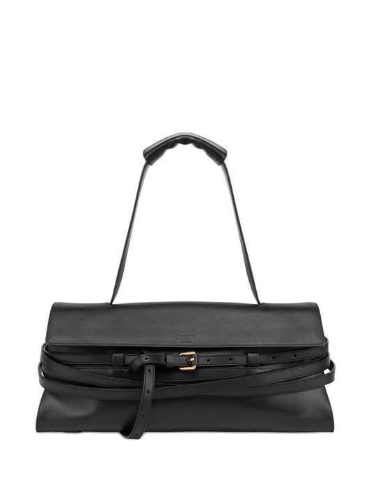 Moschino Medium Tie Me Shoulder Bag — Same as shown — Size One Size — Front View