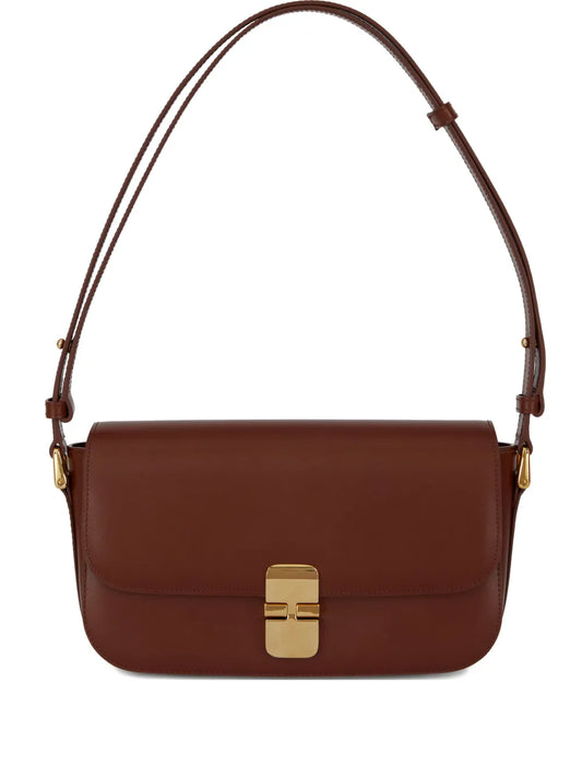 Apc Grace Flap Shoulder Bag — Same as shown — Size One Size — Front View