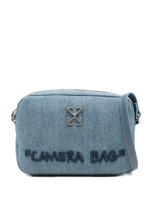Off White Jitney Camera Logo Plaque Cross Body Bag — Same as shown — Size One Size — Front View