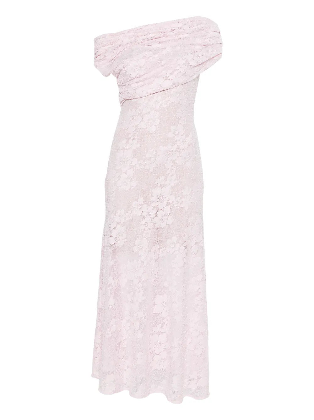 Self Portrait Lace Midi Dress — Pink — Size XS — Front View