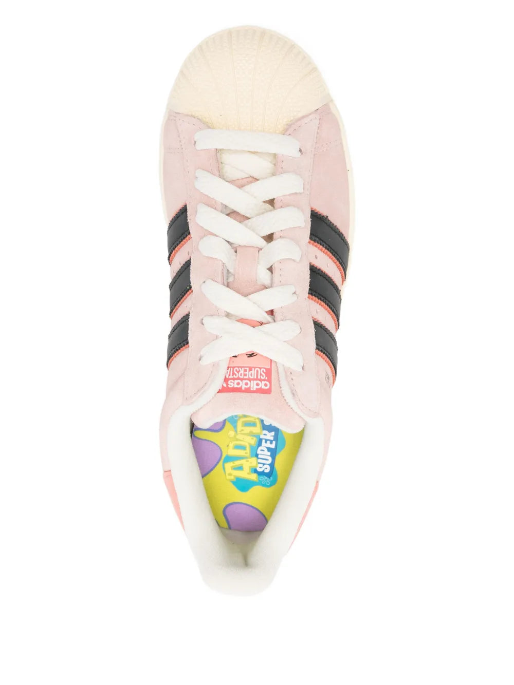adidas Superstar Stripes Trainers — Superior Colour — Size US M 9.5 - US W 11 — Top View