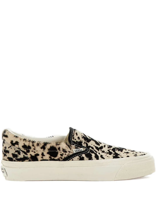 Vans Pony Hair Cowhide Trainers — Red — Size US M 3.5 - US W 5 — Front View
