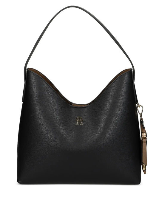 Tommy Hilfiger Logo Plaque Shoulder Bag — Same as shown — Size One Size — Front View