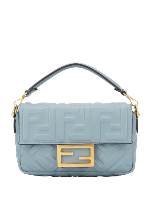Fendi Mini Baguette Embossed Logo Shoulder Bag — Same as shown — Size One Size — Front View