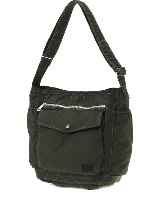 Porter Yoshida Co Zip Pocket Shoulder Bag — Same as shown — Size One Size — Front View