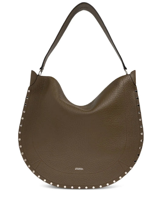 Isabel Marant Oskan Studded Shoulder Bag — Same as shown — Size One Size — Front View
