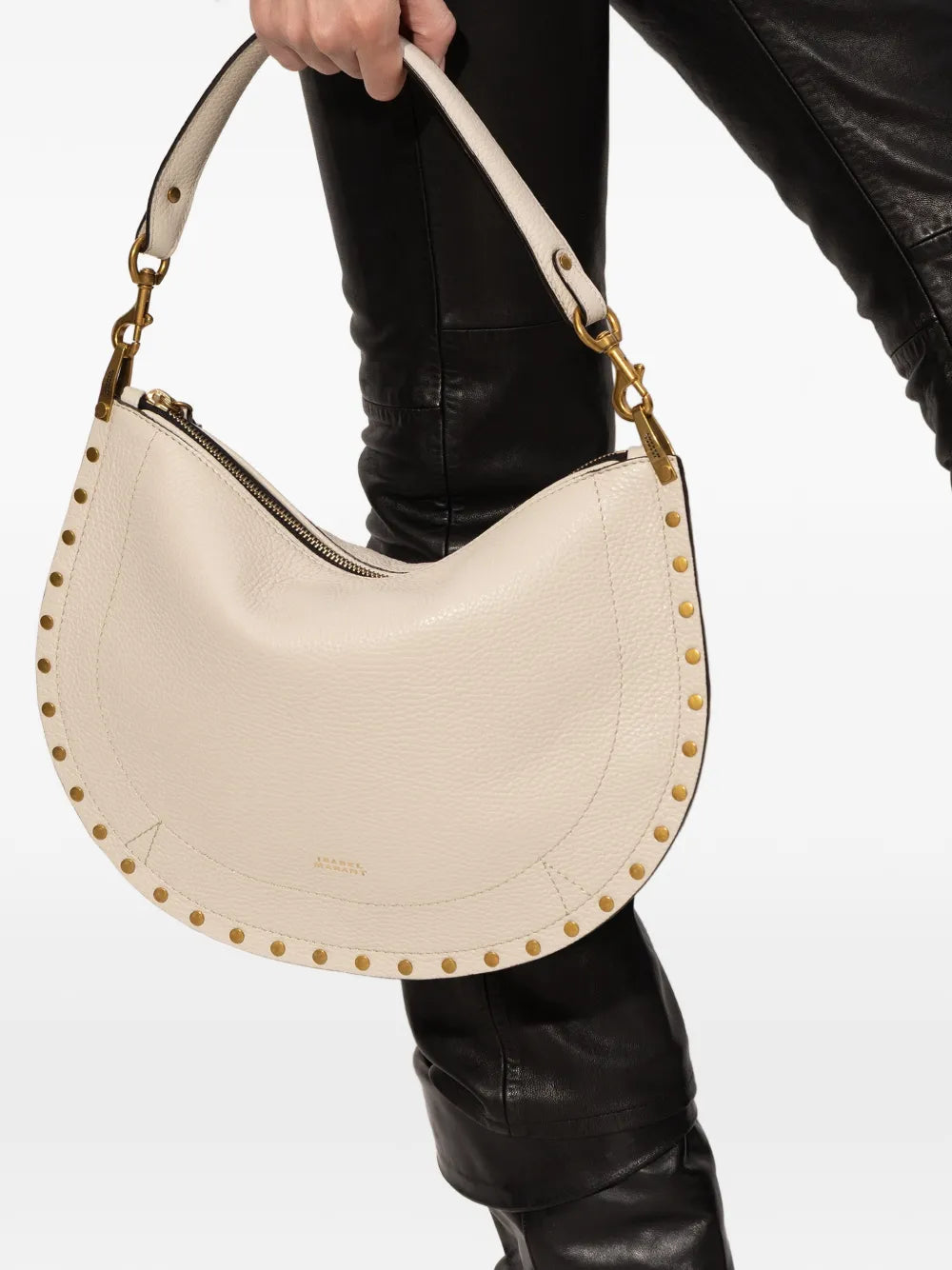 Isabel Marant Oskan Leather Tote Bag — Same as shown — Size One Size — Side View