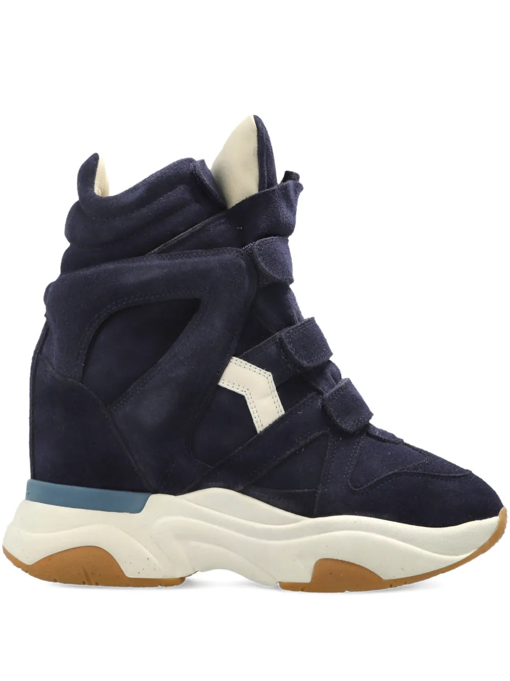 ISABEL MARANT Balskee Touch-Strap — Blue — Size US M 3.5 - US W 5 — Front View