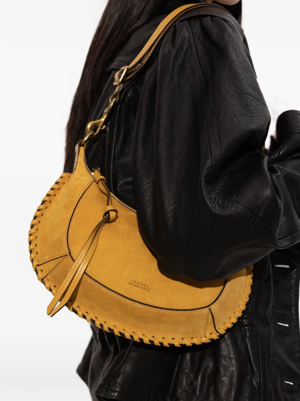 Isabel Marant Oskan Moon Shoulder Bag — Same as shown — Size One Size — Side View