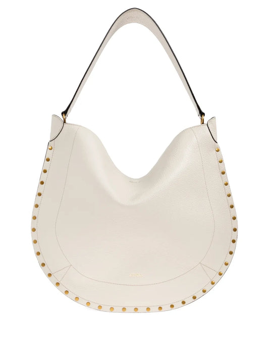 Isabel Marant Oskan Studded Shoulder Bag — Same as shown — Size One Size — Front View