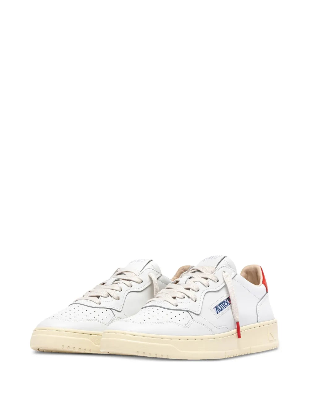 Autry Medalist Low-Tops Leather — White — Size US M 3.5 - US W 5 — Side View