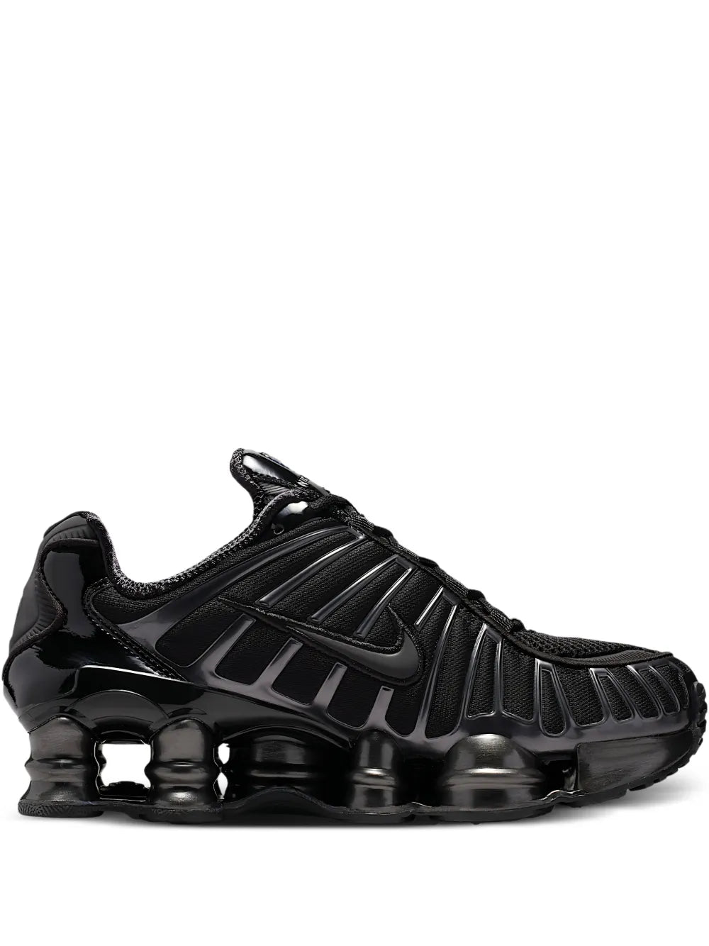 Nike Shox Lace-Up — Black — Size US M 3.5 - US W 5 — Front View