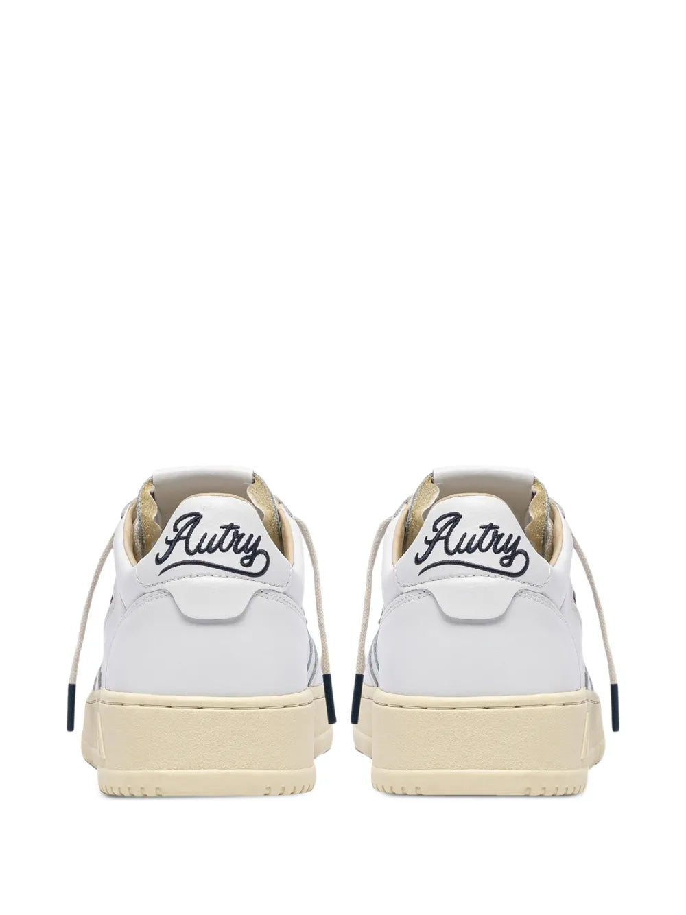 Autry Medalist Low-Tops Leather — White — Size US M 3.5 - US W 5 — Back View