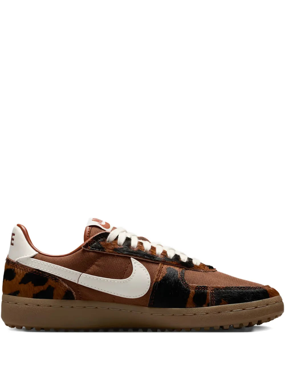 Nike Field General Cow Print 82 — Dark Brown — Size US M 3.5 - US W 5 — Front View
