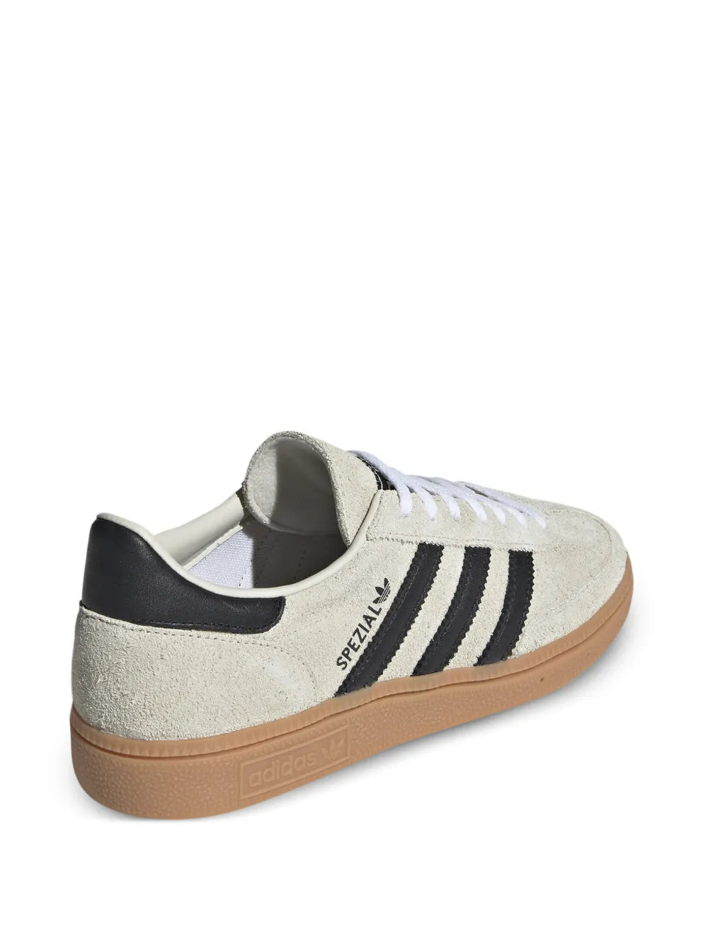 adidas Spezial 3-Stripes Lace-Up Sneakers — Light Grey — Size US M 9 - US W 10.5 — Back View